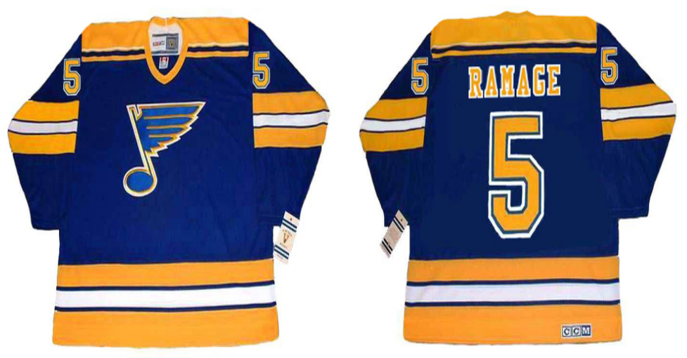 2019 Men St.Louis Blues #5 Ramage blue CCM NHL jerseys